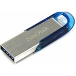 SDCZ73-032G-G46B, USB Stick, Ultra Flair, 32GB, USB 3.0, Blue / Silver