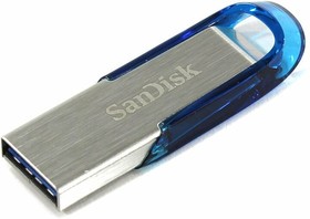 SDCZ73-032G-G46B, USB Stick, Ultra Flair, 32GB, USB 3.0, Blue / Silver