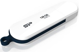 Фото 1/5 Флешка USB Silicon Power Blaze B32 128ГБ, USB3.2, белый и синий [sp128gbuf3b32v1w]
