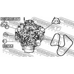 2087GCHRKIT, Ролик натяжной приводного ремня JEEP GRAND CHEROKEE III 2004-2010