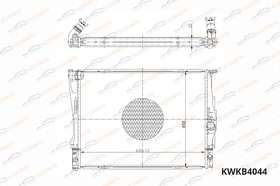 KWKB4044 Радиатор охлаждения BMW 3 (E90/91) 05-