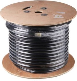 8213241, Mains Cable 5x 2.5mm² Bare Copper Unshielded 750V 50m Black