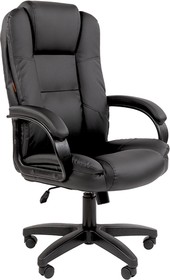 Фото 1/6 Офисное кресло Chairman 600 LT Россия чер.пласт экопремиум черный (аналог 668 LT)