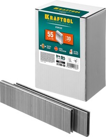 31789-30, KRAFTOOL тип 18GA (55/90/C) 30 мм, 5000 шт, скобы для степлера (31789-30)