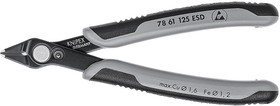 Electronic Super Knips Бокорезы прецизионные ESD, для реза оптоволокна, чернёные, 125 мм, 2-комп ант,