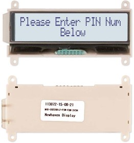 NHD-C0220BiZ- FSW-FBW-3V3M, LCD Character Display Modules & Accessories 2 x 20 FSTN (+) Transf White LED