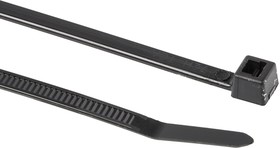 Фото 1/3 111-05460 T80L-PA66W-BK, Cable Tie, Inside Serrated, 390mm x 4.7 mm, Black Polyamide 6.6 (PA66), Pk-100