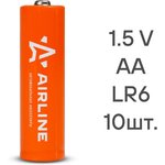 Батарейка алкалиновая AIRLINE Ultra Alkaline AA 1,5V AA-10