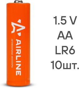 Фото 1/7 Батарейка алкалиновая AIRLINE Ultra Alkaline AA 1,5V AA-10