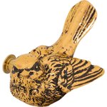 Мебельная ручка фурнитура Птичка Терра левая бронзового цвета 90046/бронзовый