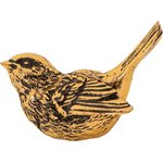 Мебельная ручка фурнитура Птичка Терра левая бронзового цвета 90046/бронзовый