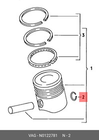 N0122781, Кольцо упорное