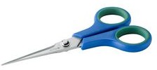 335MT-55.GB.H.IT, SmartCut Scissors, Fine, Pointed, Straight Blade Stainless Steel 140mm