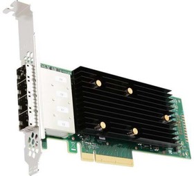 Плата контроллера Broadcom/LSI 9400-16e (05-50013-00) (PCI-E 3.1 x8, LP, External) Tri-Mode SAS/SATA/PCIe(NVMe) 12G, 16port (4*ext SFF8644),