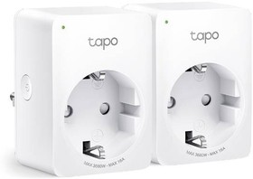 Фото 1/10 TP-Link Tapo P110(2-pack) Умная мини Wi-Fi розетка, 100-240 В, макс. напряжение: 16 А, 50/60 Гц, Wi-Fi 2,4 ГГц