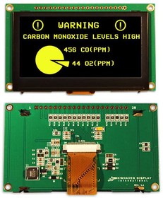NHD-2.7-12864WDY3, OLED Displays & Accessories 2.7 in Yellow OLED 128 x 64