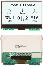 Фото 1/2 NHD-C12864A1Z- FSW-FBW-HTT, LCD Graphic Display Modules & Accessories FSTN (+) 80.0 x 54.0 x 10.2