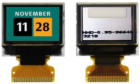 NHD-0.95-9664G, OLED Displays & Accessories 0.95 IN Full Color OLED Glass