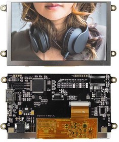 NHD-5.0-HDMI-N-RTXL, 5” Premium TFT with HDMI interface - no touch - 800 x 480 Pixels - 5 - HDMI Interface - Controller:TFP401A - HDMI