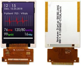 NHD-1.8-128160EF-CTXI#, TFT Displays & Accessories 1.8 LCD TFT 2.8volt view 6:00 24 pin