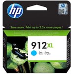 Cartridge HP 912XL для OfficeJet 8013/8023/8025, голубой (825 стр)