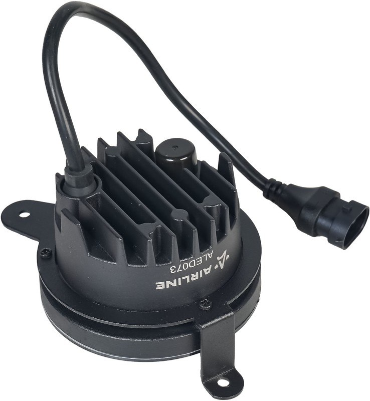Фара светодиодная 27W 9 диодов D-90 мм 12/24V (четкая свет.граница) (к-т 2шт) (3 креп. Отв.) (AIRLIN