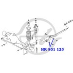 HR801125, Сайлентблок рычага подвески
