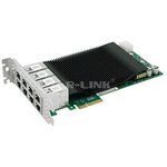 Сетевой адаптер Lr-Link LRES2008PT PCIe 2.1 x4, Intel i350, 8*RJ45 1G NIC Card, Dual Slot (302359)