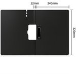 Папка-планшет Deli 64512DK-GREY A4 полипропилен вспененный темно-серый с крышкой