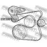 2187-CA2, 2187-CA2_ролик натяжной! без мех.натяжения\ Ford ...