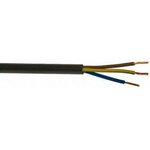 7756123, Mains Cable 3x 1.5mm² Copper Unshielded 500V 100m Black