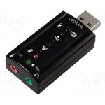 UA0078, Компьютерная плата: звуковая, Jack 3,5 мм, stereo 7.1, USB 2.0