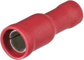 Гильзы трубчатые, изолированные, красные, ø 4 мм, 0.5-1.0 мм², 100 шт,