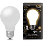Gauss Лампа Filament А60 10W 820lm 2700К Е27 milky LED