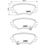 P 49 049, Колодки тормозные дисковые | зад |