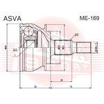 ME-169, ШРУС наружный 25x60.2x25