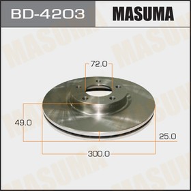 BD-4203, BD-4203_диск тормозной передний!\ Mazda 3/5 1.8/2.0/CD 03