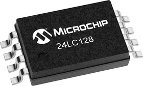 Фото 1/3 24LC128T-I/ST, 128kbit EEPROM Memory Chip, 900ns 8-Pin TSSOP Serial-2 Wire, Serial-I2C