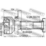 2311-T5DRH, ШРУС внутренний