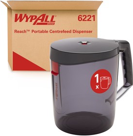 Фото 1/10 6221, WypAll® Wipe Dispenser, Free Standing, Portable