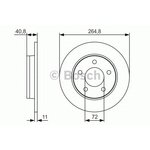 0 986 479 S50, 0 986 479 S50_диск тормозной задний!\ Mazda 3/5 1.4/1.6/TD/2.0CD 03