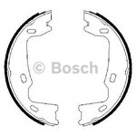 0986487214, Колодки тормозные барабанные OPEL: ASTRA F 91-98, CALIBRA A 90-97 ...