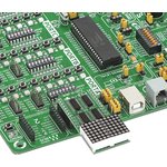 MIKROE-1993, 7x10 R Click LED Matrix Display Add On Board With 74HC595