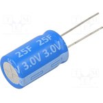 SC3V0L256MV, Суперконденсатор; THT; 25Ф; 3ВDC; O16x25мм