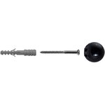 Ограничитель хода двери Fischer TS 8 BL K NV черный (534129)