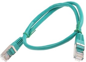 CR503B05CVT, Green PVC Cat5 Cable F/UTP, 500mm Male RJ45/Male RJ45
