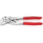 Adjustable pliers-wrench, mouth 40 mm, length 180 mm, chrome, pouring handles,