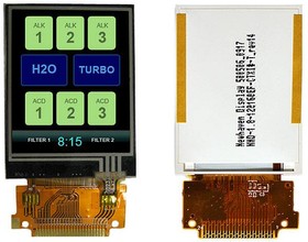 NHD-1.8-128160EF-CTXI#-T, TFT Displays & Accessories 1.8 LCD TFT w/ 24pin resistive touch