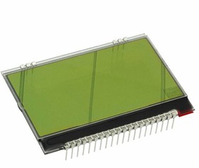 EA DOGL128E-6, LCD Graphic Display Modules & Accessories STN (+) Transmissive Yel/Grn Background