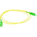 Шнур волоконно-оптический, соединительный, желтый, 1м NMF-PC1S2C2-SCA-SCA-001